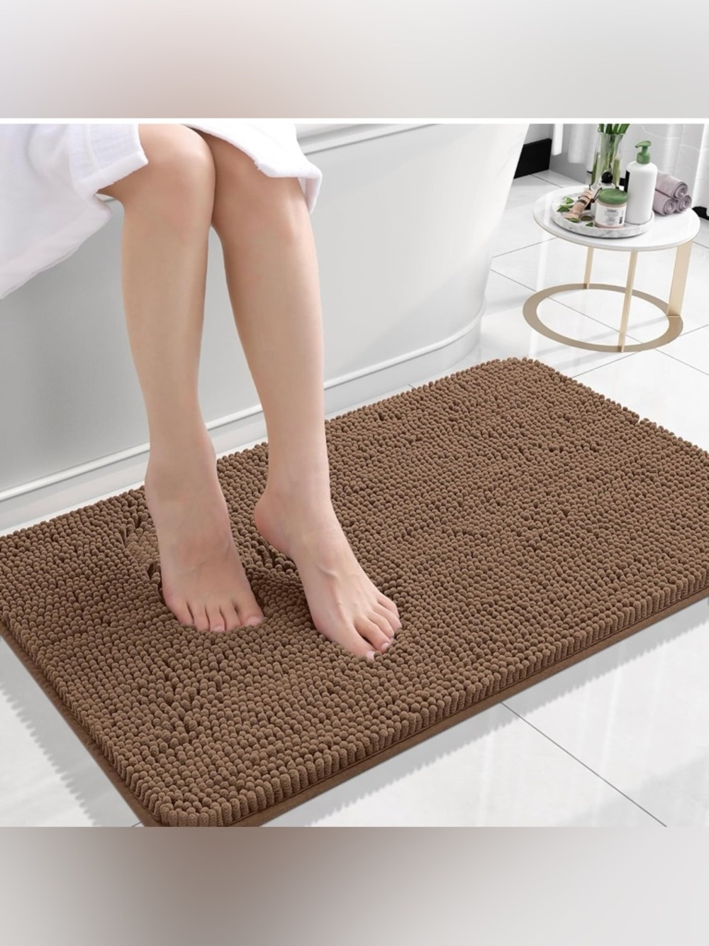 OLANLY Small Bathroom Rugs 24x16
